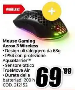 MediaWorld Mouse Gaming Aerox 3 Wireless offerta