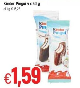 Famila Kinder Pinguì 4x30g offerta