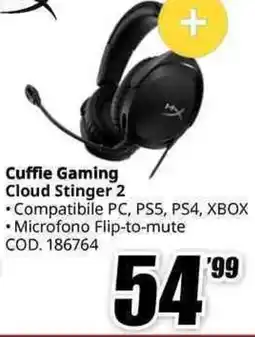 MediaWorld Cuffie Gaming Cloud Stinger 2 offerta