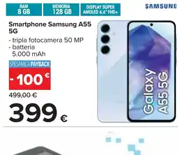 Carrefour Smartphone Samsung A55 5G offerta