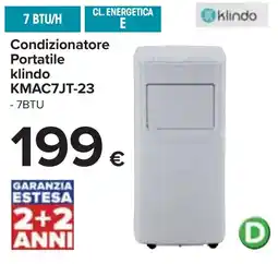 Carrefour Condizionatore Portatile klindo KMAC7JT-23 - 7BTU offerta