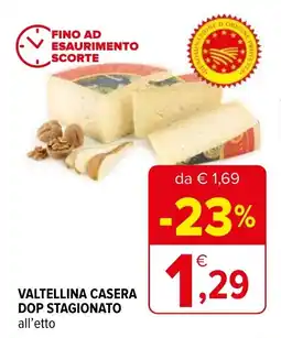 Iperal VALTELLINA CASERA DOP STAGIONATO offerta