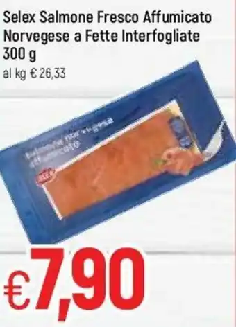 Famila Selex Salmone Fresco Affumicato Norvegese a Fette Interfogliate 300g offerta