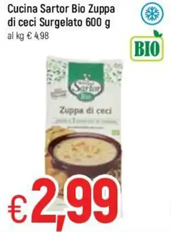 Famila Cucina Sartor Bio Zuppa di ceci Surgelato 600g offerta