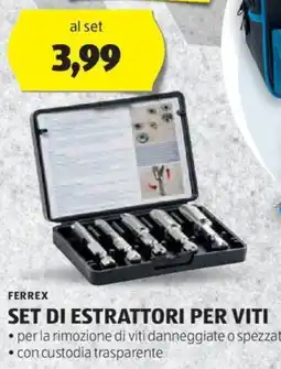 ALDI FERREX SET DI ESTRATTORI PER VITI offerta
