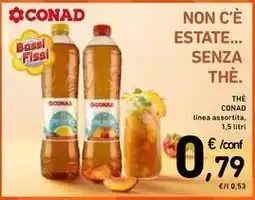 Spazio Conad THÈ CONAD linea assortita, 1,5 litri offerta