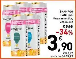 Spazio Conad SHAMPOO PANTENE linea assortita offerta