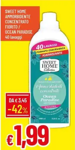 Galassia SWEET HOME AMMORBIDENTE CONCENTRATO FIORITO / OCEAN PARADISE 40 lavaggi offerta