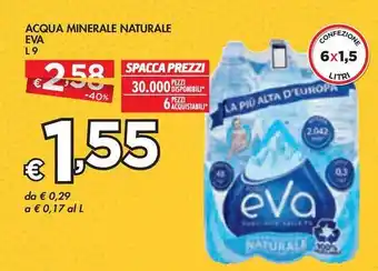 Bennet ACQUA MINERALE NATURALE EVA offerta