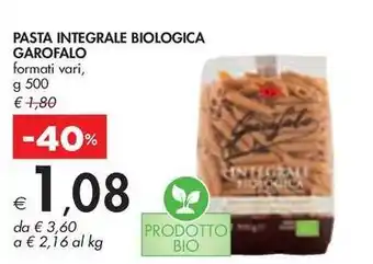 Bennet PASTA INTEGRALE BIOLOGICA GAROFALO offerta