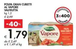 Bennet POLPA GRAN CUBETTI AL VAPORE VALFRUTTA offerta