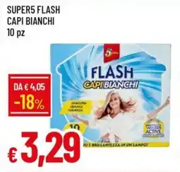Galassia SUPER5 FLASH CAPI BIANCHI 10 pz offerta