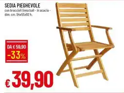 Galassia SEDIA PIEGHEVOLE offerta