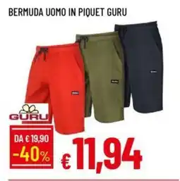 Galassia BERMUDA UOMO IN PIQUET GURU offerta
