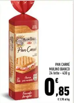 Conad PAN CARRÉ MULINO BIANCO 24 fette - 430 g offerta