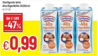 Famila Sterilgarda latte Alta Digeribilitàn 3x250ml offerta