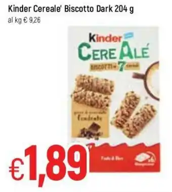Famila Kinder Cerealé Biscotto Dark 204g offerta
