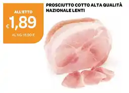 PROSCIUTTO COTTO ALTA QUALITÀ NAZIONALE LENTI