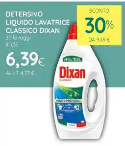 Ekom DETERSIVO LIQUIDO LAVATRICE CLASSICO DIXAN 30 lavaggi lt 1,35 offerta