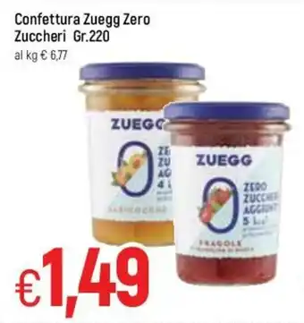 Famila Zuegg Zero Zuccheri Confettura Gr.220 offerta