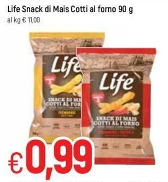 Famila Life Snack di Mais Cotti al forno 90g offerta
