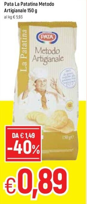 Famila Pata La Patatina Metodo Artigianale 150g offerta