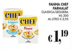 Coal PANNA CHEF PARMALAT CLASSICA/LEGGERA ML 200 offerta