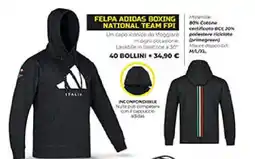 Coal FELPA ADIDAS BOXING NATIONAL TEAM FPI offerta