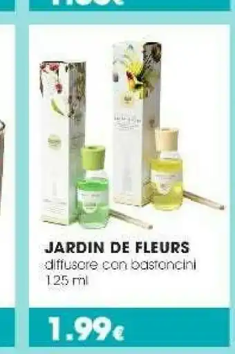 Tigotà Jardin de fleurs diffusore con bastoncini 125 ml offerta