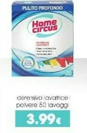 Tigotà Home circus detersivo lavatrice polvere 50 lavaggi offerta