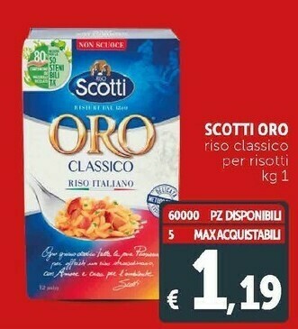 Deco Supermercati Riso oro classico offerta