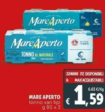 Deco Supermercati Tonno al naturale offerta