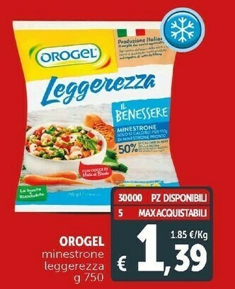 Deco Supermercati Minestrone leggerezza il benessere offerta