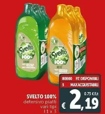 Deco Supermercati 100% detersivo piatti limone/ aceto offerta