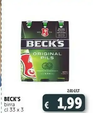 Deco Supermercati Beck's - beck's 330 g(ml) offerta