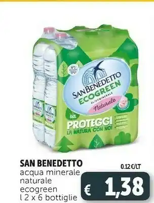 Deco Supermercati Acqua minerale naturale dal parco del pollino progetto ecogreen 2000 g(ml) offerta