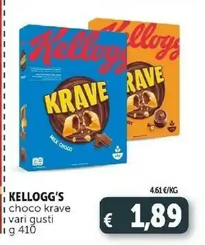 Deco Supermercati Kellogg's - krave dark choco 410 g(ml) offerta