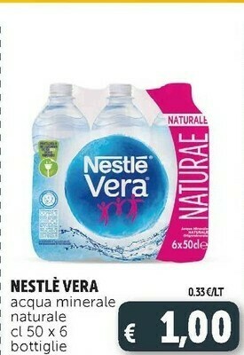 Deco Supermercati Acqua minerale naturale vera offerta