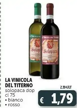Deco Supermercati Solopara sannio rosso 750 g(ml) offerta