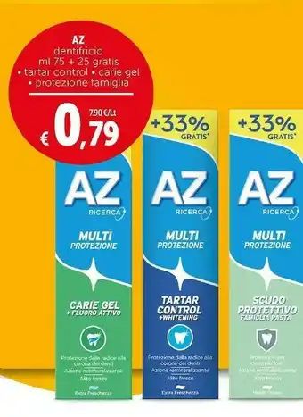 Deco Supermercati Dentifricio tartar control/ carie gel/ protezione famiglia offerta