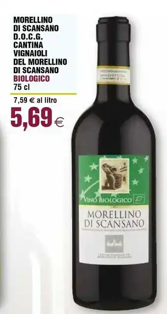 Ipercoop Vignaioli morellino scansano - morellino di scansano 750 g(ml) offerta