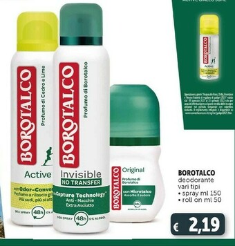 Deco Supermercati Deodorante spray 150 ml/ roll-on 50 ml offerta