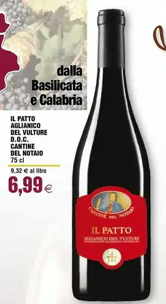 Cantine del notaio - il patto aglianico del vulture 750 g(ml)