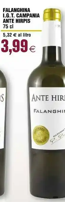 Ipercoop Ante hirpis falanghina offerta