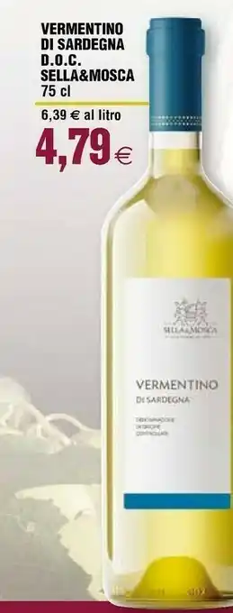 Ipercoop Sellamosca - vermentino di sardegna doc 750 g(ml) offerta