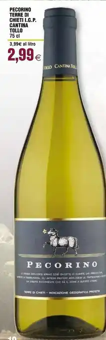 Ipercoop Pecorino terre di chieti 750 g(ml) offerta