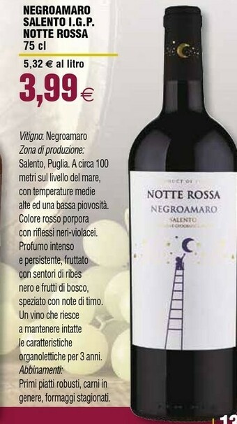 Ipercoop Negroamaro salento igp offerta
