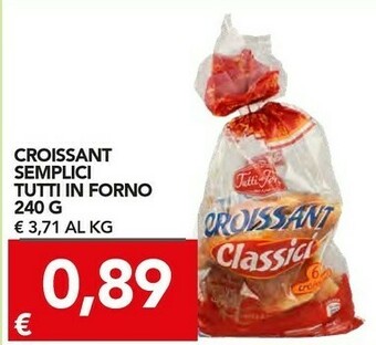 TuoDi Croissant semplici tutti in forno offerta