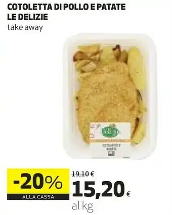 Le delizie cotoletta di pollo e patate