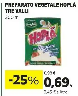 Preparato vegetale hopla